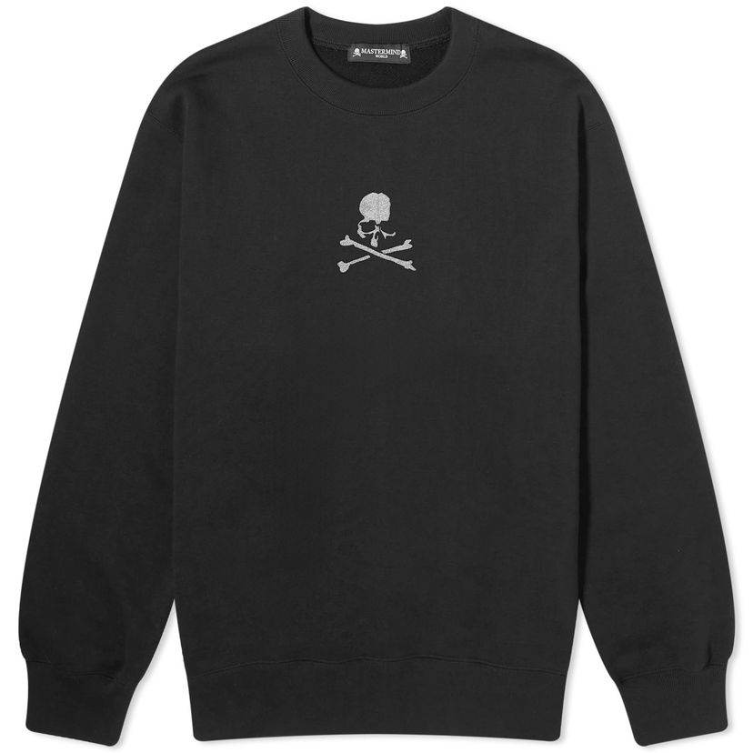 Суитчър Mastermind WORLD Loopwheel Logo Crew Sweat Черно | MW24S12-SW035-BLK