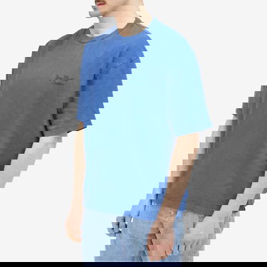 Тениска YMC Triple T-Shirt Синьо | P6WAC-40, 2