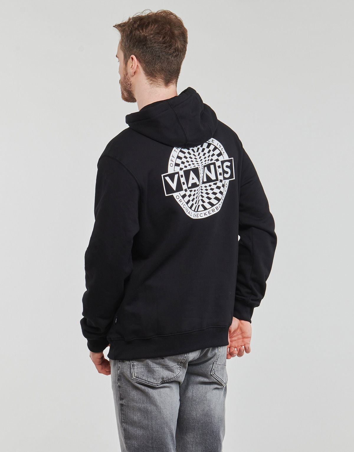 Суитчър Vans Circle Back Pullover Hoodie Черно | VN0008HZBLK, 1