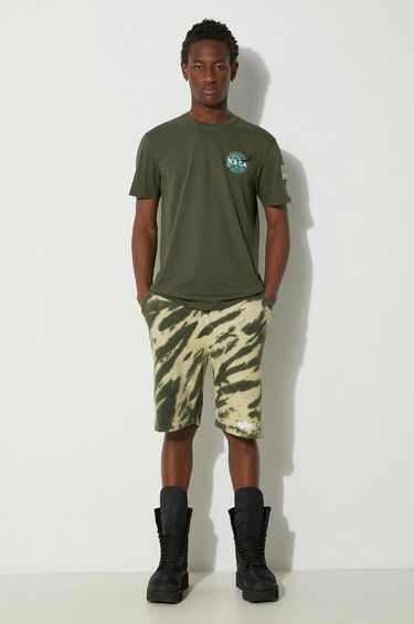 Тениска Alpha Industries T-Shirt With Print Зелено | 176507.257, 1