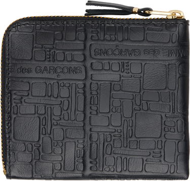 Портфейл Comme des Garçons Embossed Logo Wallet Черно | SA3100EL-1, 3