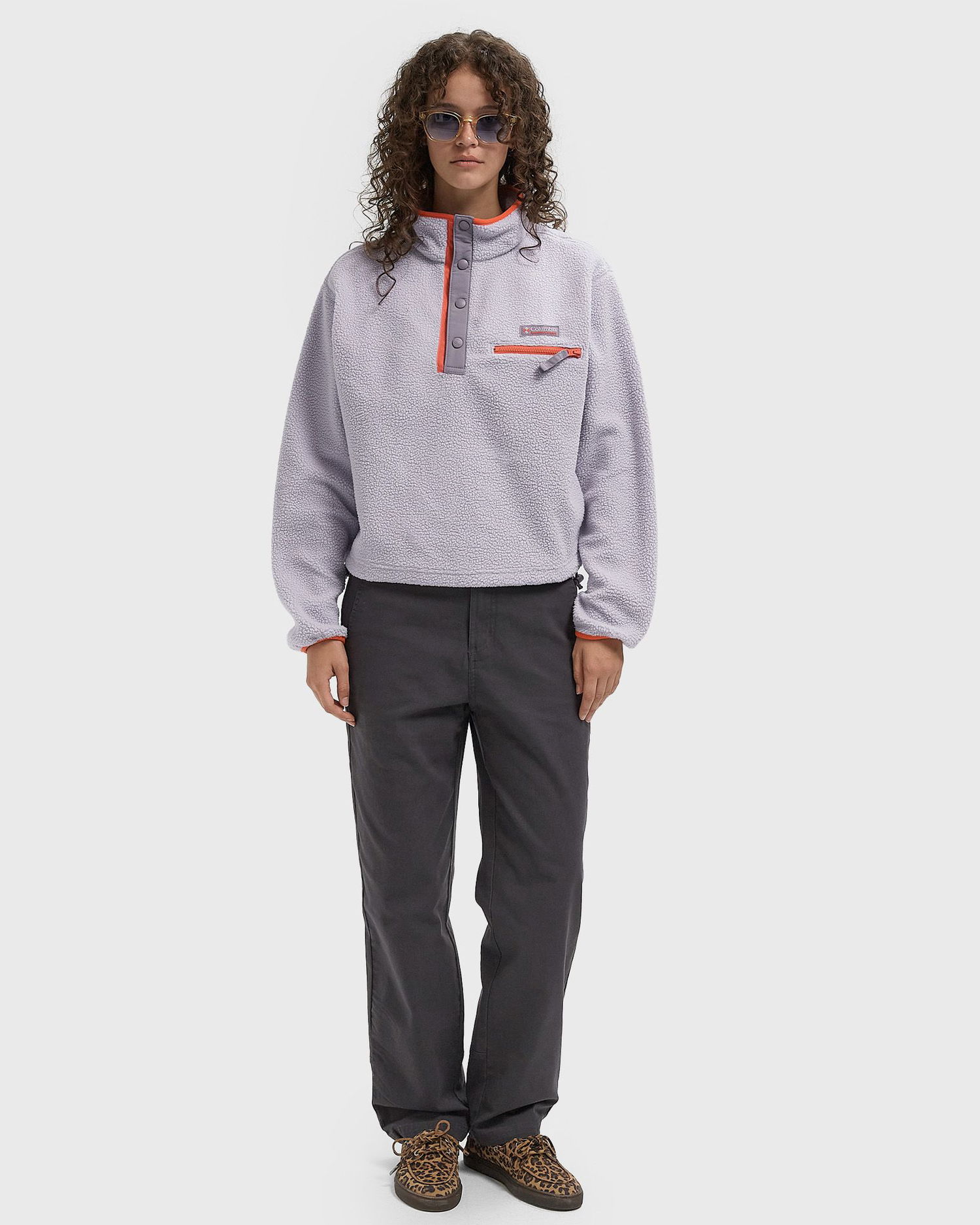 Пуловер Columbia Helvetia II Cropped Half Snap Fleece Pullover Лилаво | 2092231561, 1