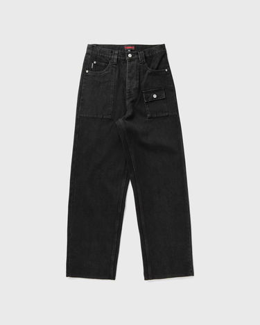 Карго панталони Pleasures PLEASURES Grind Baggy Jeans Черно | P24W029 BLACK, 4