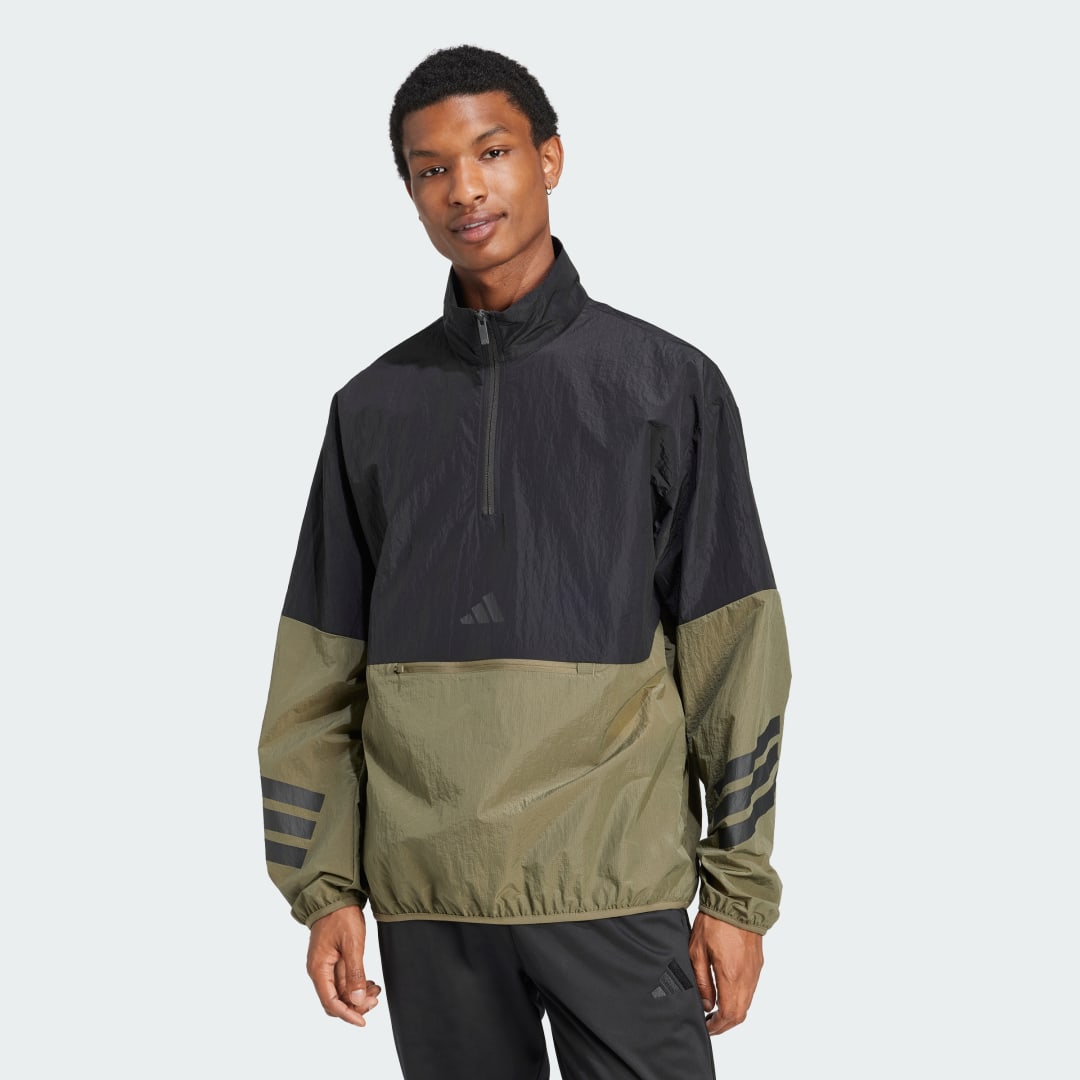 Ветровка adidas Performance Woven Half-Zip Jacket Зелено | JD4926, 0