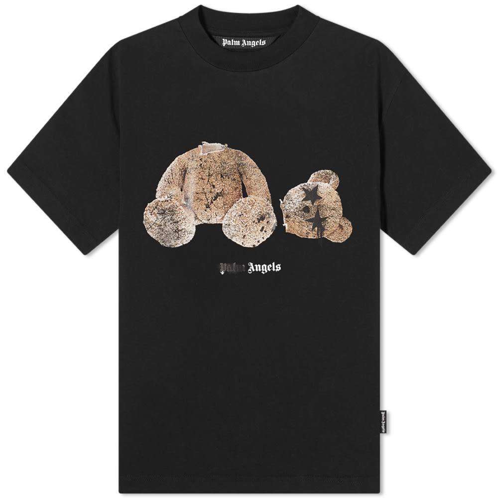 Тениска Palm Angels Spray Logo Kill The Bear Tee Черно | PMAA001F21JER0271060, 0