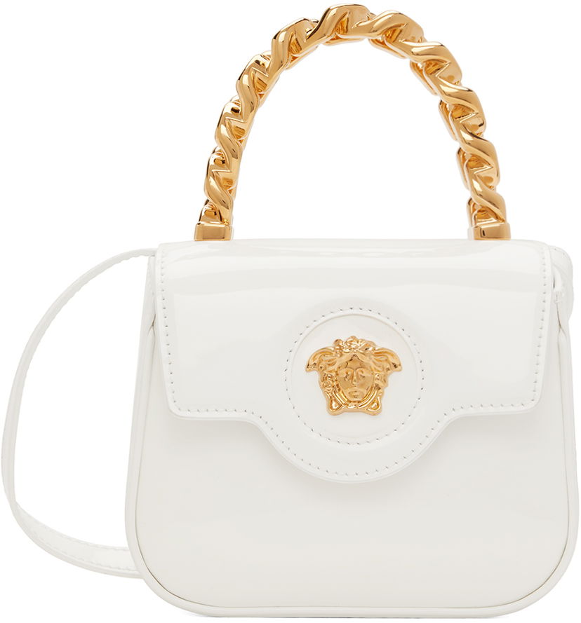 Чанта през рамо Versace Mini 'La Medusa' Bag Бяло | 1003016_1A02212_1W00V