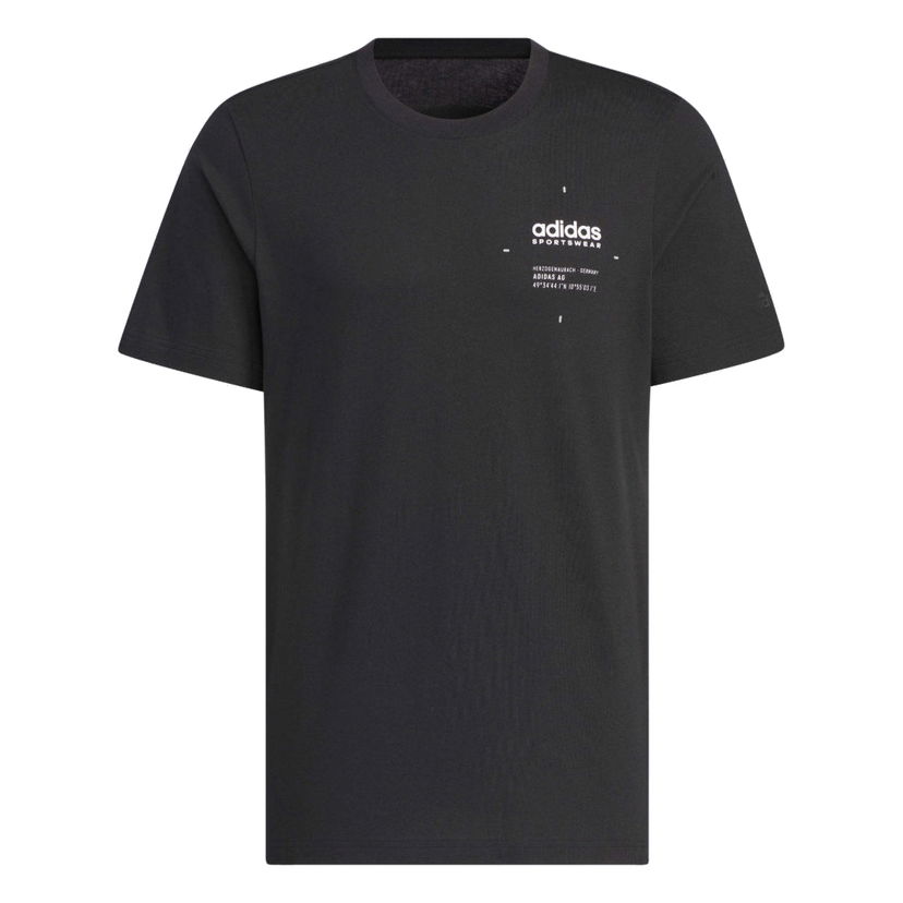 Тениска adidas Originals Small Linear Logo T-Shirt Черно | JI9076
