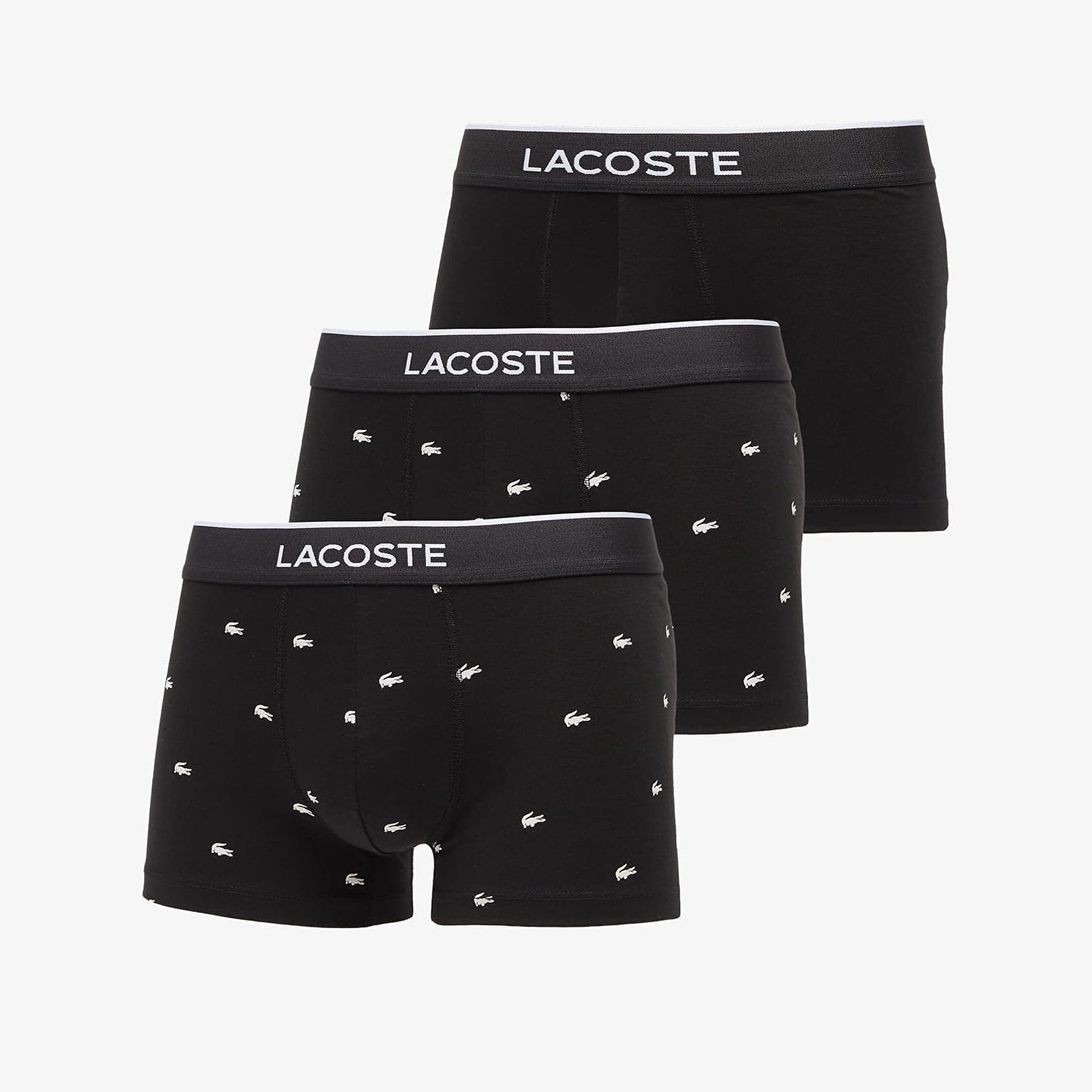 Боксерки Lacoste 3-Pack Trunk Black Черно | 5H1299 031, 0
