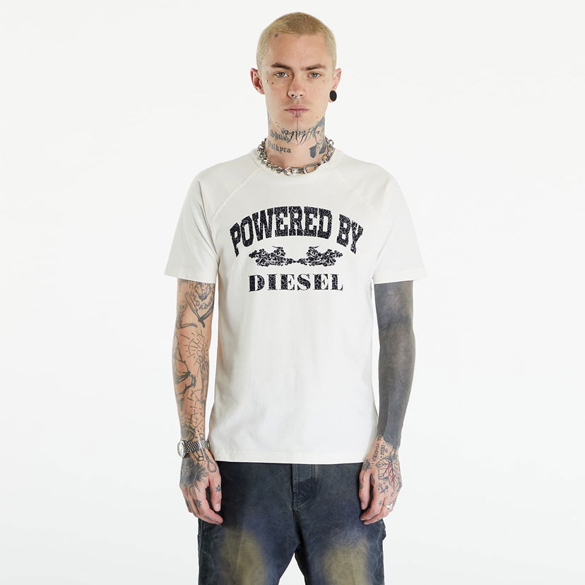 Тениска Diesel T-Rust T-Shirt Off White Бяло | A13280_0DQAU Off White