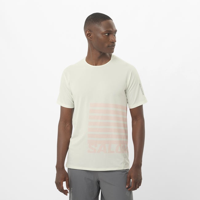 Тениска Salomon Sense Aero Graphic T-Shirt Бяло | LC2694600, 0