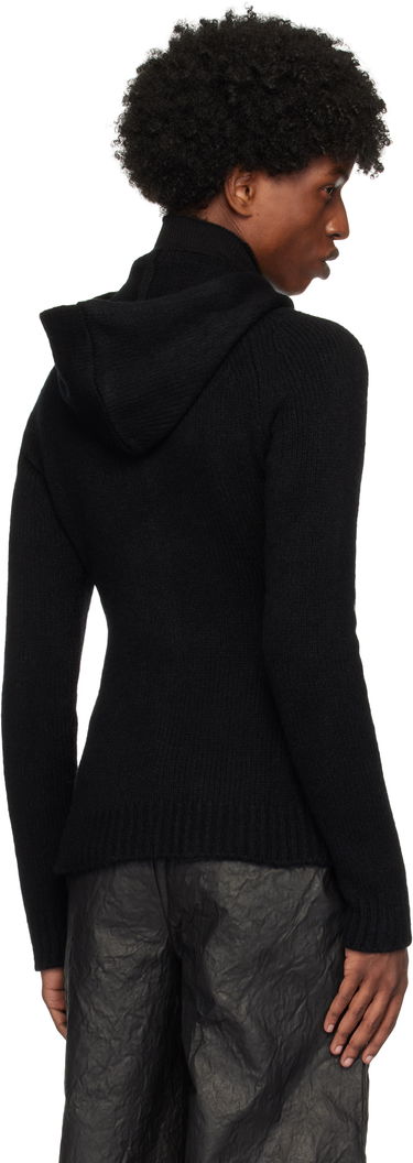 Суитчър HELIOT EMIL Cashmere Zip-Up Hoodie Черно | AW24_W_07_066_BLK01, 2