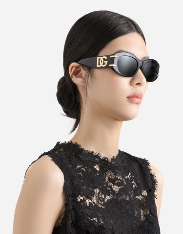 Слънчеви очила Dolce & Gabbana Dolce & Gabbana DG Griffe Oval Sunglasses Черно | VG4502VP1879V000, 1