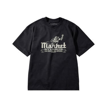 Тениска MARKET Speed And Quality Studios All Builds All Speeds T-Shirt Черно | SS0231-BLACK, 0