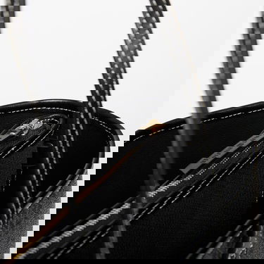 Голяма пазарска чанта Tommy Hilfiger Th Monoplay Leather Tote Черно | AW0AW17696 BDS, 4