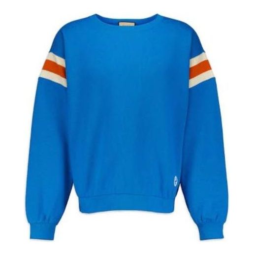 Пуловер Gucci Striped Sweatshirt Синьо | 756653-XJFWE-4371, 0