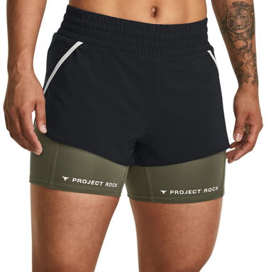 Къси панталони Under Armour Project Rock Flex 2-in-1 Athletic Shorts Зелено | 1380188-001, 0