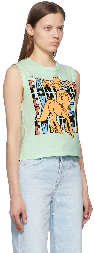 Потник Stella McCartney Stella McCartney Fantasia Centaurette Graphic Cropped Tank Top Зелено | 6J00353SNP33, 1