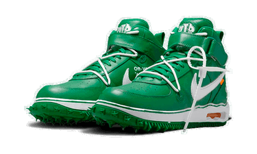 Кецове и обувки Nike Off-White x Air Force 1 Mid "Pine Green" Зелено | DR0500-300, 3
