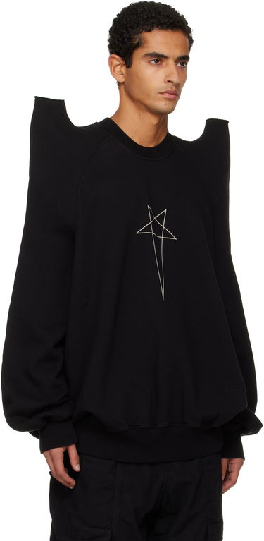 Суитчър Rick Owens Concordians Tecsweat Padded Shoulder Sweatshirt Бяло | DU02E7272 FEP3, 4