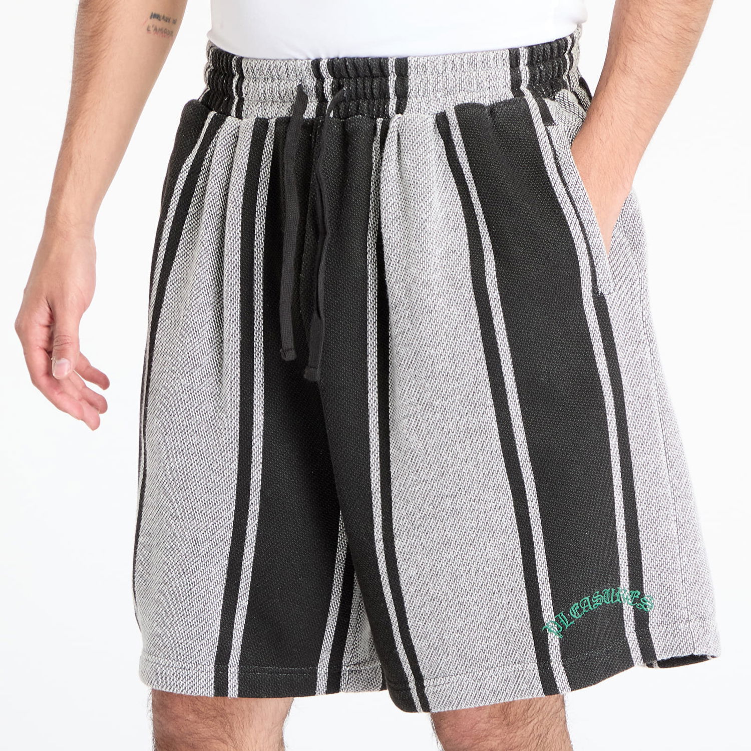 Къси панталони Pleasures PLEASURES Rug Wide Shorts Многоцветен | P25SU028 BLACK, 1