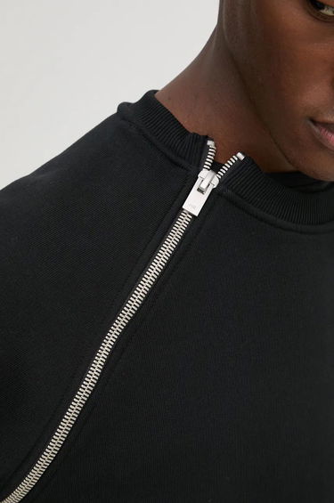 Суитчър HELIOT EMIL Asymmetric Zip Detail Sweatshirt Черно | HE.M.08.054.BLK01, 8