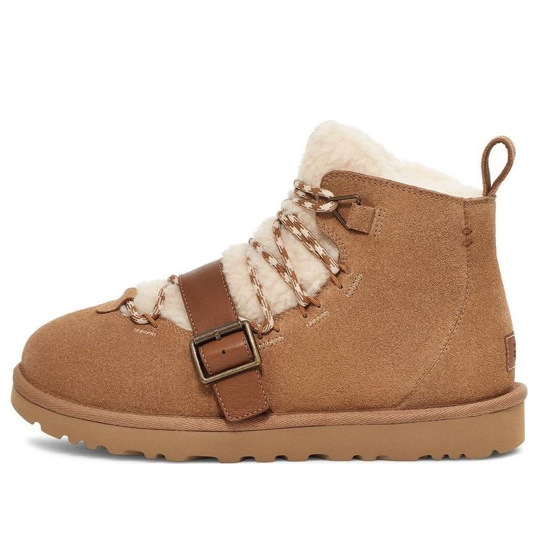 Кецове и обувки UGG Shearling Ankle Boots Кафяво | 1153510-CHE, 0
