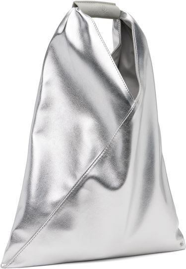 Голяма пазарска чанта Maison Margiela MM6 Maison Margiela Small Triangle Tote Металик | S54WD0043 P8496, 1