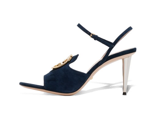 Кецове и обувки Gucci Blondie Heeled Sandals "Navy" Черно | 723392 C6G00