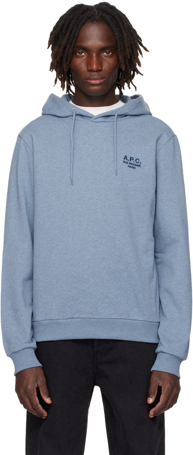 Суитчър A.P.C. A.P.C. Standard Rue Madame Hoodie Синьо | COHGR-M27914, 0