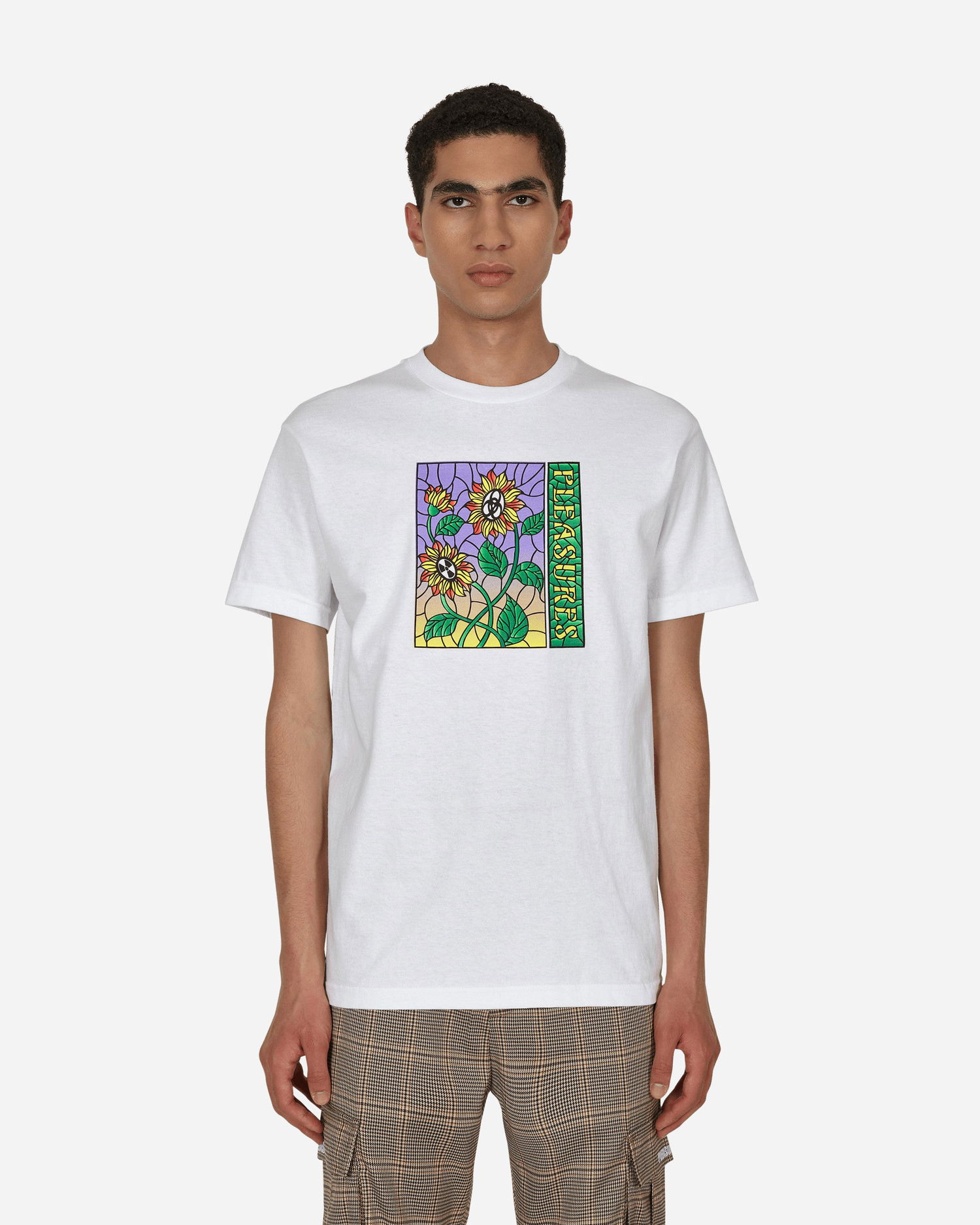 Тениска Pleasures Glass T-Shirt Бяло | P22F060 WHITE, 0