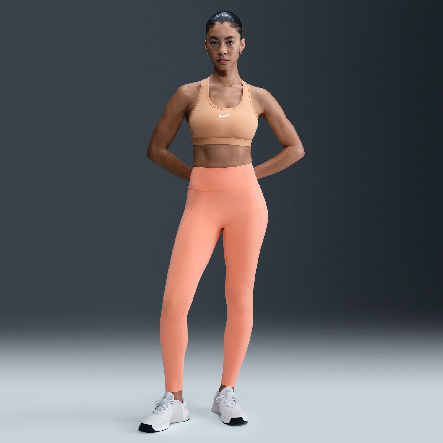 Клинове Nike Nike Universa High-Waisted Full-Length Pocket Leggings Оранжево
 | HQ6810-844, 0