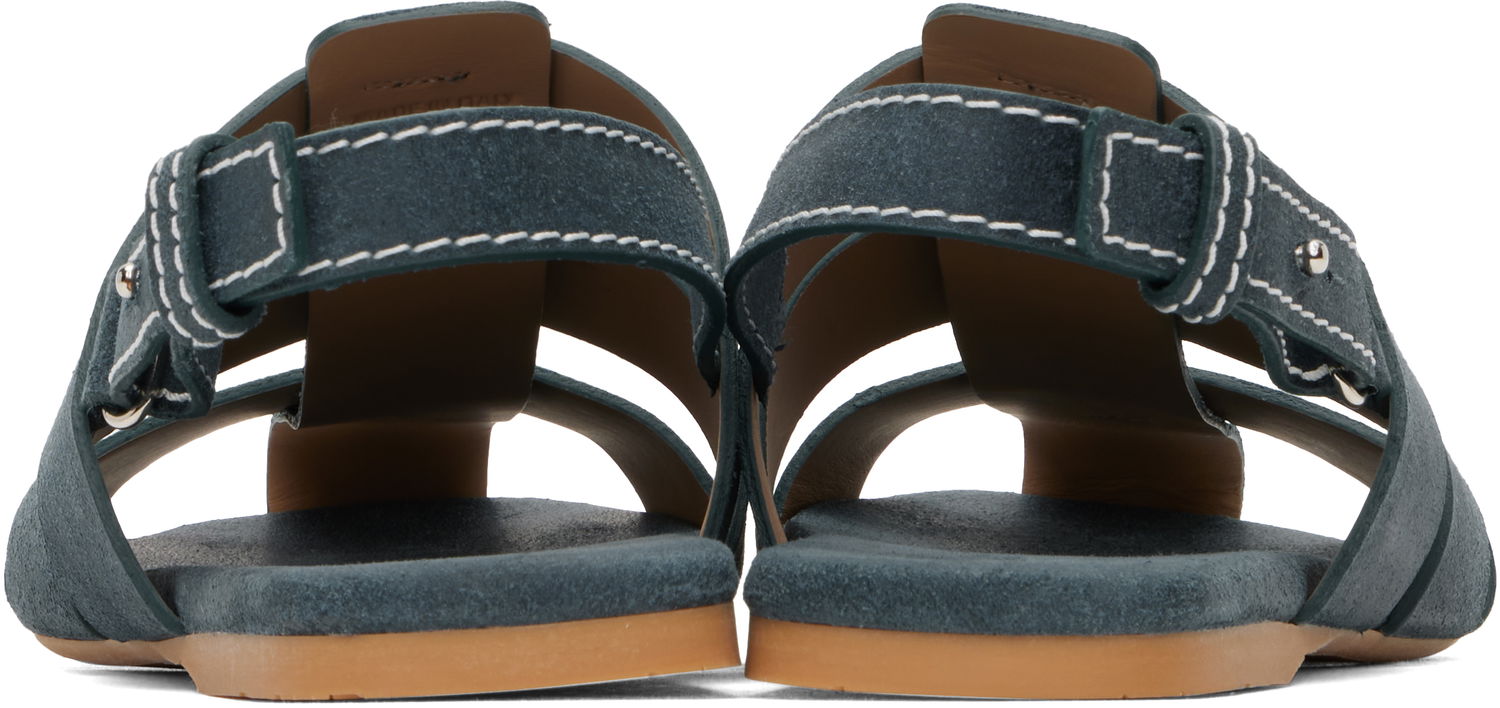 Кецове и обувки JW Anderson JW Anderson Suede Fisherman Sandals Синьо | SN0091-LA0359, 1