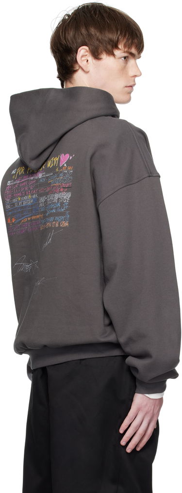 Суитчър We11done We11done Cassette Tape Print Hoodie Сиво | WD-TH2-25-834-U-CH, 2