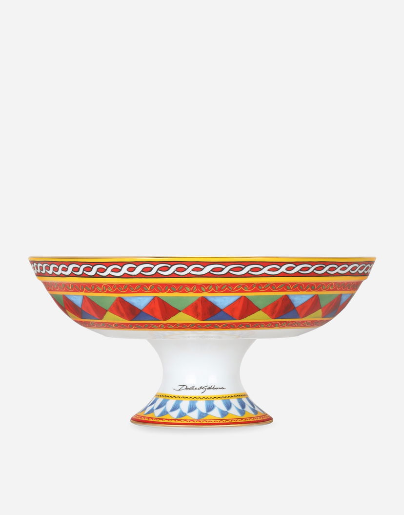 Домашен декор Dolce & Gabbana Dolce & Gabbana Porcelain Fruit Bowl Многоцветен | TCC193TCAMSUC032