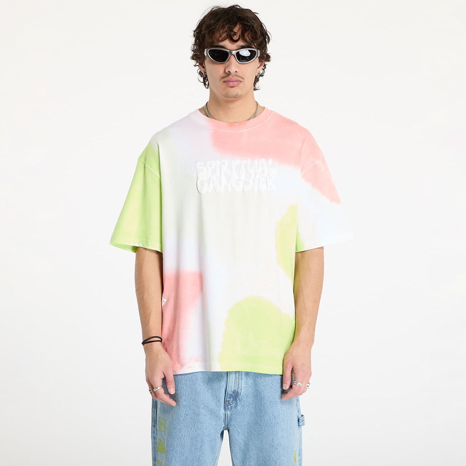 Тениска Footshop Spiritual Gangster Prism Lights Tie-Dye T-Shirt Многоцветен | FTSHP_384, 0