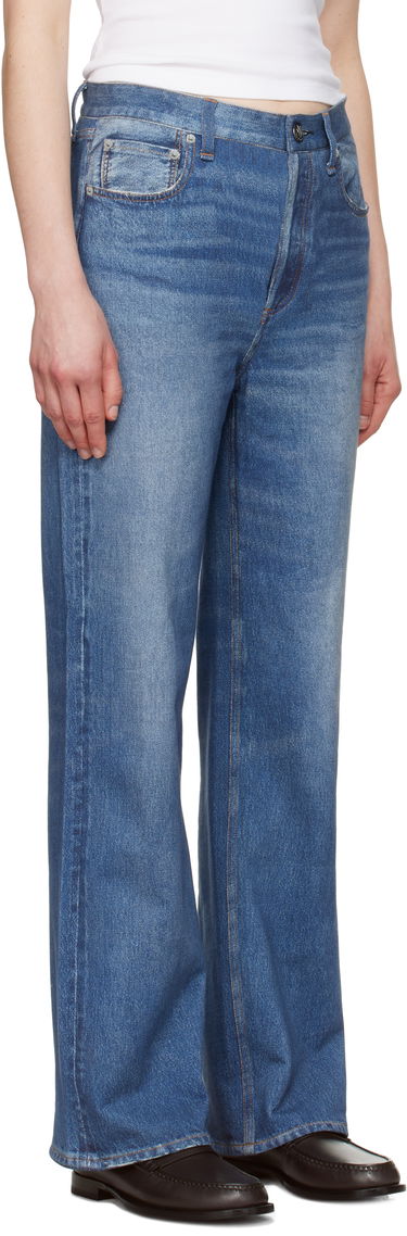 Дънки rag & bone rag & bone Miramar Terry Shea Ankle-Length Jeans Синьо | WCW25S70008200, 1