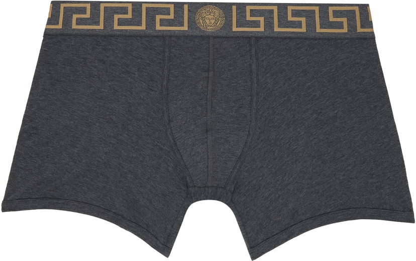 Боксерки Versace Border Boxer Briefs Сиво | AU10192_1A10011