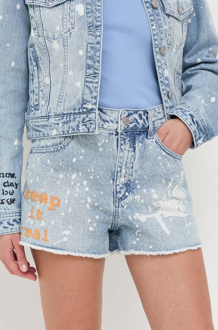 Къси панталони GUESS Shorts x Banksy Синьо | W3GD26.D4YO0, 0