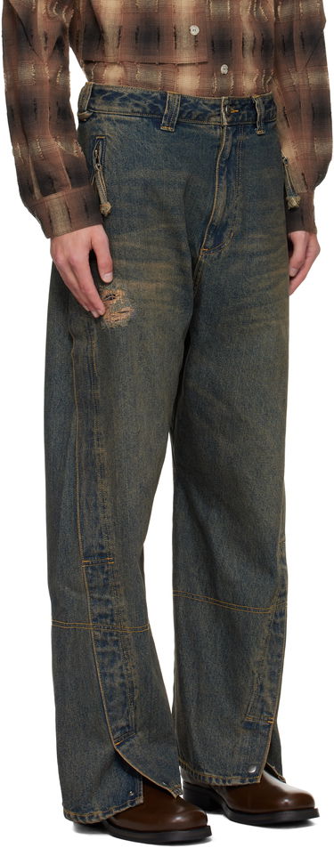 Дънки Andersson Bell Andersson Bell Twisted Zipper Pocket Jeans Синьо | apa841u, 1