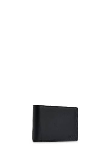 Портфейл BOSS BOSS Leather Trifold Wallet with Coin Pocket Черно | 50470436, 1