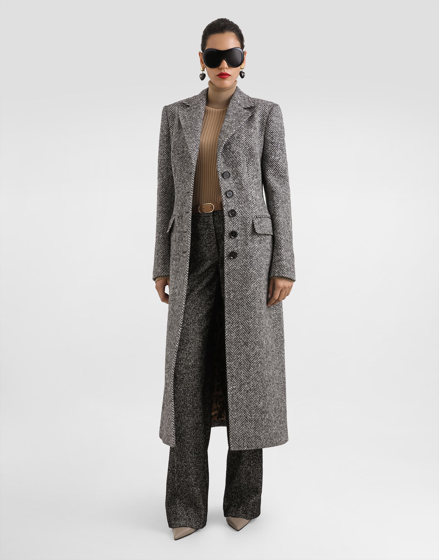 Пуловер Dolce & Gabbana Dolce & Gabbana Wool Turtleneck Pullover Кафяво | FXW34TJDVDCM2366, 1