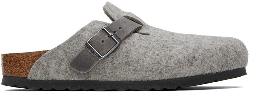 Кецове и обувки Birkenstock Regular Boston Loafers "Gray" Сиво | 1026149, 0