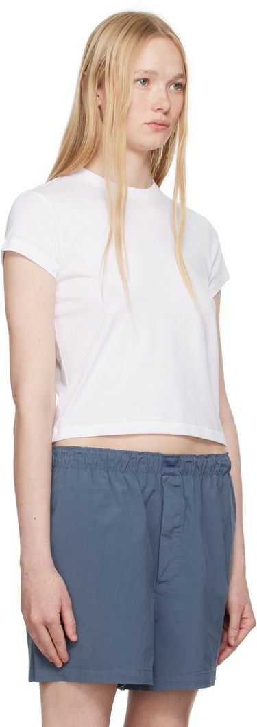 Къси панталони SKIMS SKIMS Cotton Poplin Boxers Синьо | BO-SHO-7995W, 1