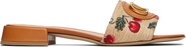Valentino Garavani VLogo Signature Cherryfic Slide Sandals