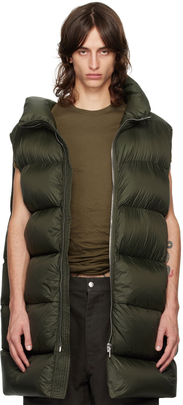 Жилетка Rick Owens Flight Down Vest Зелено | RU02D6783 NPD3