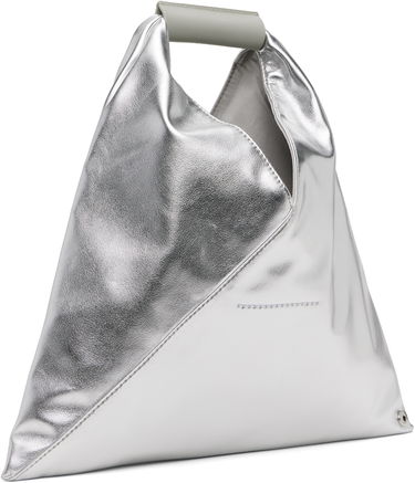 Дамска чанта Maison Margiela MM6 Maison Margiela Triangle Mini Tote Металик | SB6WD0013 P8496, 2