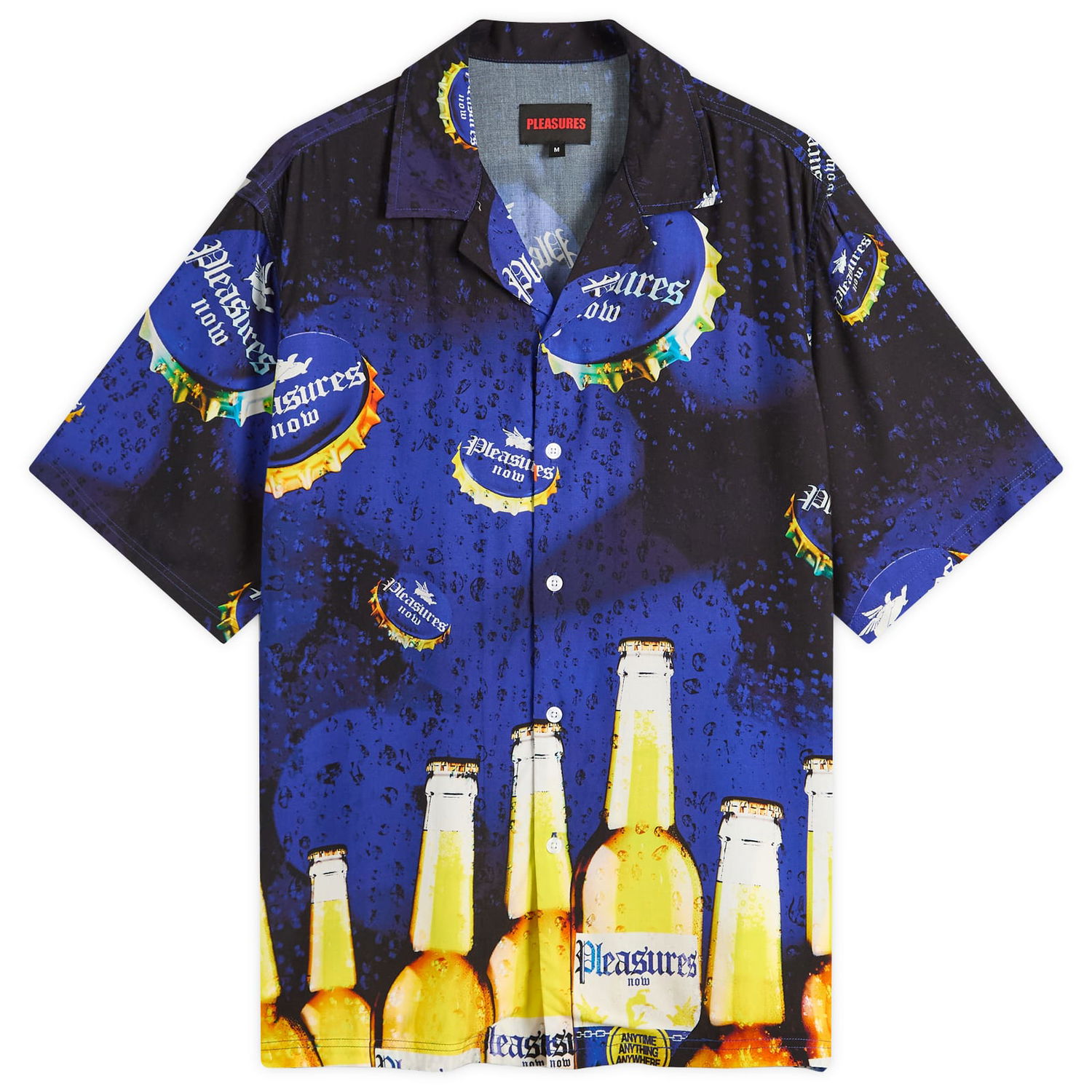 Риза Pleasures Pleasures Cerveza Vacation Shirt Синьо | P25SU001-BLU, 0