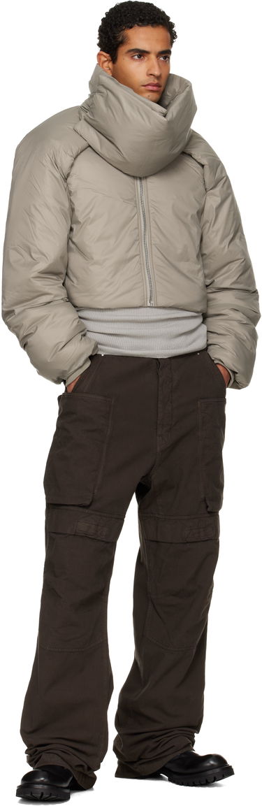Пухо яке Rick Owens Rick Owens DRKSHDW Concordians Convertible Cropped High-Neck Puffer Jacket Бежово | DU02E7777 NP, 4