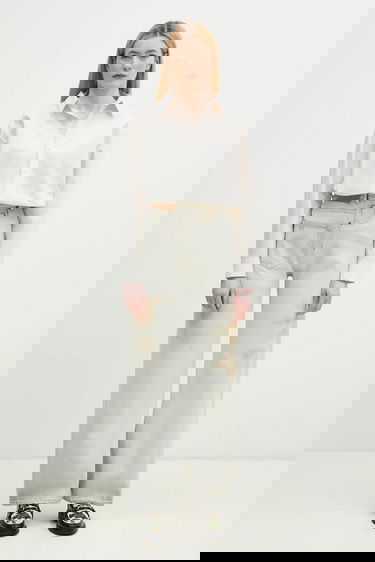 Риза Maison Margiela Cotton Relaxed Fit Classic Collar Shirt Бяло | S52DT0043, 4