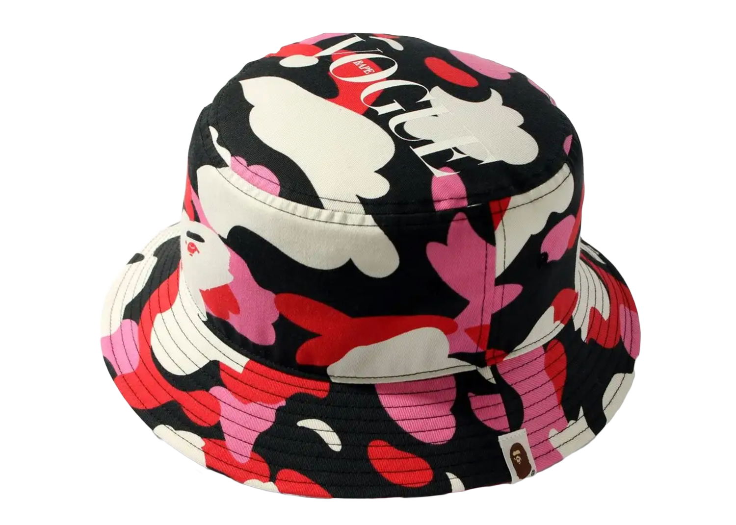Шапка BAPE VOGUE x ABC Camo Bucket Hat Розово | 1H23-280-901, 0